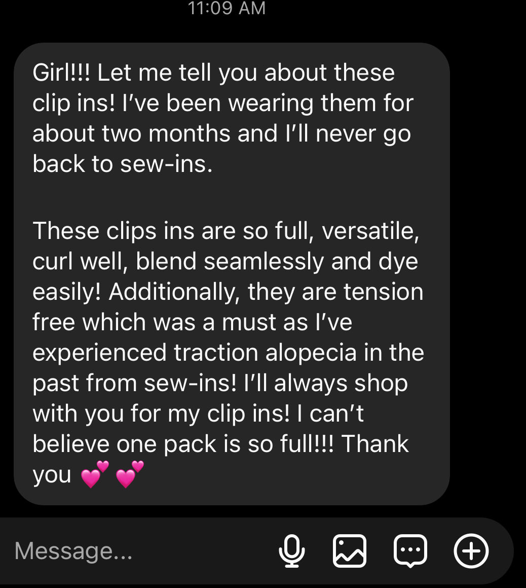 Seamless Clip In Hair Extensions